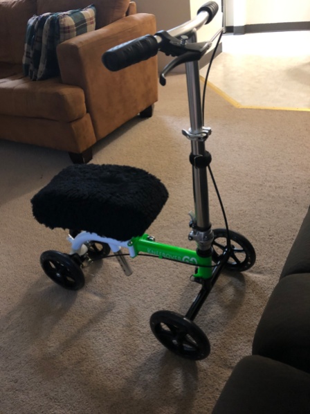 The 20 lb Scooter I bought that can fold up small enough to be an airplane carry on.